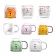250ml Glass Mugs Cute Bear Cat Animal Double Wall Glass Mug Double-Layer Glass Milk Mug Coffee Cup