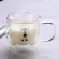 250ml Glass Mugs Cute Bear Cat Animal Double Wall Glass Mug Double-Layer Glass Milk Mug Coffee Cup