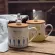 Lovely Rabbit Ity Coffee Mugs Grace Color Cartoon Ceramics Latte Milk Fruice Tea Cups With Cover Spoon