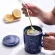 Oussirro 360ml Ceramic Coffee Mugs Constellation Theme Lucky Mug with Lid and Spoon for Friends