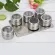 6PCS/Set Magnetic Spice Jars with Wall Mountment Box Magnetic Dustproof Visible Stainless Steel Spice Organizer Rack