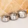 Stainless Steel Seasoning Pot Pepper Jar Spice Salt Container With Spoon Glass Cover Home Restaurant Kitchen Supplies