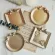 Creative Resin Plate Lovely Retro Gold Plated Bow-Knot Pattern Dessert Fruit Cake Plates Storage Trays Home Decoration