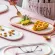 1PC Nordic Creative Ceative Ceramic Marble Storage Oval Jewelry Organizer Food Dessert Desk Desk Desk Decorative Holder