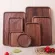 1pcs Wood Serving Tray Round Square Breakfast Snack Bread Dessert Cake Plate Food Storage Dish for Hotel Home Serving Tay