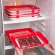 Refrigerator Storage Creative Food Preservation Tray Keeping Fresh Spacer Organizer Elastic Fresh Tray Reusable Storage Containe