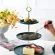 Nordic Malachite Green Cake Stand Fruits Snack Dessert Tray 2-Layer 3-Layer Ceramic Plate Wedding Party Storage Trays Decors