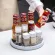 Kitchen Spice Bottle Storage Rack 360 Degree Rotating Spice Tray Rack With Tpr Anti-Slip Function Kitchen Organization Tools