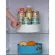 2pcs 360 Rotation Cabinet Organizer Storage Spice Drink Fruit Cosmetic Storage Rack Plastic Turntable For Kitchen Bathroom Room