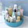 2pcs 360 Rotation Cabinet Organizer Storage Spice Drink Fruit Cosmetic Storage Rack Plastic Turntable For Kitchen Bathroom Room