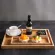 Wooden Bamboo Serving Tay Tea Cup Saucer Tays Fruit Plate Storage Pallet Plalet Decoration Japanse Food Rectangular Plate