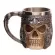 Stainless Steel Steel SKULL Beer Cup Viking Warrior Skull Mug Tankard Medieveal Skull Drinkware Mug for Coffee Beverage Juice Mugs