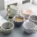 Meiling Creative Hand Painted Big Mugs With Gold Handle Geometry Pattern Ceramic Coffee Tea Milk Cups Irregular Shape Home Decor