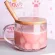 Creative Cat Paw Cup Transparent Glass Mug Handle Coffee Milk Tea Cup Cute Juice Glass Drinkware Novelty for Friend