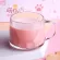 Creative Cat Paw Cup Transparent Glass Mug Handle Coffee Milk Tea Cup Cute Juice Glass Drinkware Novelty for Friend