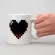 Creative Heart Magic Temperature Changing Cup Color Changing Chameleon Mugs Heat Sensitive Cup Coffee Tea Milk Mug Novelty S