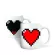 Creative Heart Magic Temperature Changing Cup Color Changing Chameleon Mugs Heat Sensitive Cup Coffee Tea Milk Mug Novelty S
