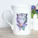 Mayrey Art Bone China Coffee Cup Tiger Printing Tea Mug With Design Best Watercolor Tiger Picture Mug Cool Present