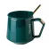 Luxury Gold Rim Ceramic Office Coffee Milk Tea Mug Wedding Birthday Couples S Friends Cup with Lid Spoon Box