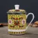 Jingdezhen Bone China Ceramic Large Cups With Cover Drinkware Porcelain Mug Meeting Office Mug About 500ml