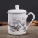 Jingdezhen Bone China Ceramic Large Cups With Cover Drinkware Porcelain Mug Meeting Office Mug About 500ml