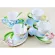 Enamel Coffee Mugs Tea Cups and Mugs with Saucer Spoon Sets Bone Cup