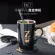 Creative 26 English Letters Mug with Lid Spoon New Porcelain Mug Office Water Cup Bone Couple Coffee Cup Milk Tea Cup