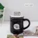 Oussirro Creative Ins Animals Cartoon Mugs Ceramic Cute Cup Cup Cup Office Cup Lid Spoon