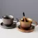 New Ins Stoneware Handmade Japanese Style Vintage Coffee Cup Afternoon Tea Ceramic Mug Set Retro Coffee Cup