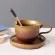 New Ins Stoneware Handmade Japanese Style Vintage Coffee Cup Afternoon Tea Ceramic Mug Set Retro Coffee Cup