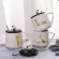 Creative Ceramic Mug Cute Cartoon Giraffe Coffee Cups With Lid And Spoon Milk Mugs Drinkware Breakfast Cup Couple Birthday