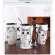CUT CAT CAT CUP CERAMIC MUG WITH COVER SPOON WATER CUP COUPLE COPLE COPLEE CUP MILK BREAKFAST CUP