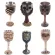 Stainless Steel Double Liner Drinking Skull Mug Resin 3d Skull Tankard Horror Decor Cup Dragon Bone Skull Metal Wine Goblet Cup