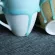 Japan Style Personality Creative Ce rate Mug with Spoon Cup Retro Handle Couple Cup Birthday