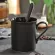 Nordic Art Retro Stoneware Coffee Cup Set Creative Mug With Lid Spoon Modern Minimalist Home Ceramic Office Afternoon Teatea Cup