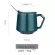 Mug with Cover Spoon Creative Large Capacity Ceramic Coffee Drinking Cup FeMale Male Office Couple Home Tea Cup