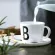 Alphabet Mug New Creative Ceramic Milk Breakfast Cup Couple Coffee Cup