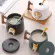 420ml Cute Cartoon Shiba Inu Mug Ceramic Coffee Mugs Tea Cup with Lid Spoon Large Capacity Drinkware Water Cup Couple