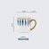 350ml Japanse Ceramic Water Cup Mug with Spoon Creative Cup Office Tea Cup Cup Cup Large Capacity Household