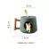 420ml Cute Cartoon Shiba Inu Mug Ceramic Coffee Mugs Tea Cup With Lid Spoon Large Capacity Drinkware Water Cup Couple