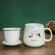 Ceramics Mug Large Cute Stirring Tea Cartoon Print Porcelain Personalized Cup 1 Piece Cartoon Interesting Large Mugs Kk60mk