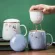 Ceramics Mug Large Cute Stiring Tea Cartoon Print Porcelain Personalized Cup 1 Piece Cartoon Interting Large Mugs KK60MK