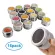 Magnetic Spice Jar Stainless Steel Seasoning Pot Set Household Seasoning Bottle Cup Magnetic Tank with Stickers Kitchen Tools