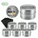 Magnetic Spice Jar Set with Stickers Stainless Tins Spice Storage Container Pepper Seasoning sprays spice jar