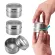 Magnetic Spice Jar Set with Stickers Stainless Tins Spice Storage Container Pepper Seasoning sprays spice jar