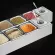 1/6 Stainless Steel Servings Pot Rack Milk Tea Shop Jam Box Split Grid Seasoning Rack Lattice Basin Base Bracket Three Grids