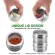 Youool Magnetic Spice Jar Stickers Stainless Steel Spice Cans Storage Container Pepper Seasoning Sprays Kitchen Powder Storage