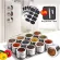 Spice Organizer Especieros Para Cocina Kruidenpotjes Salt and Pepper Jar Kruidenrek Set Seasoning Rack Stickers Shakers Label