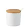 Chinese Style Solid Color Ceramic Seasoning Jar Salt And Pepper Shakers With Cover Kitchen Supplies Seasoning Box