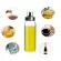 Olive Oil Dispenser Bottle 300ml Glass Oil Bottle Cruets No Drip Oil Container for Vegetable Olive Oil